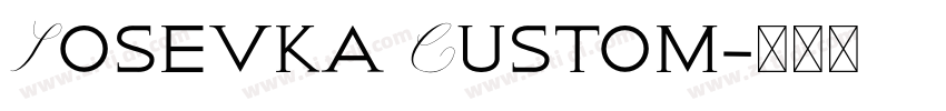 Iosevka Custom字体转换